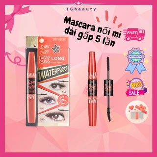 Mascara nối mi 2 đầu Super Model 5X Long Deep Black Warterproof