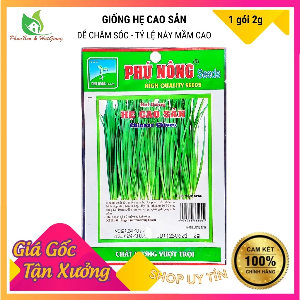 Hạt Giống Rau Hẹ Cao Sản - Phú Nông Seeds - Shop Phân Bón và Hạt Giốngz