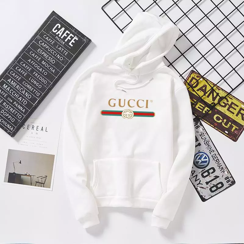 Áo hoodie tay dài in họa tiết Gucci năng động cá tính cho cả nam và nữ