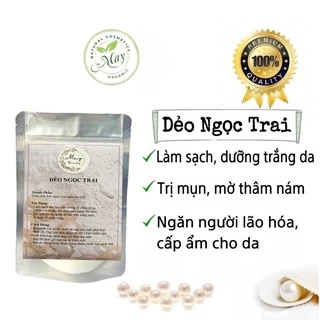 100g Bột Đắp Mặt Nạ Dẻo Dưỡng Chất Ngọc Trai nguyên chất trắng da Handmade