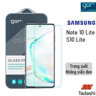 Kính Cường Lực Gor Samsung Note 10 Lite/ S10 Lite Trong Suốt Vát 2.5D Hạn Chế Vân Tay - Chính Hãng Gor (Tặng keo mép)