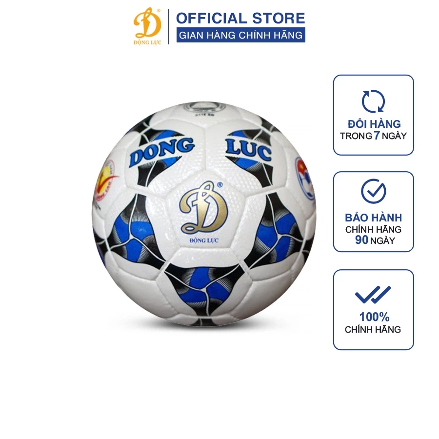 Quả bóng đá Động Lực UCV 3.05 size 4, bóng động lực chính hãng tặng kèm phụ kiện