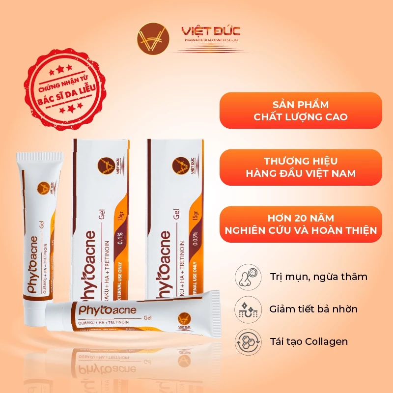 Gel Giảm Mụn Ẩn Và Thâm Phytoacne Gel 15 gram