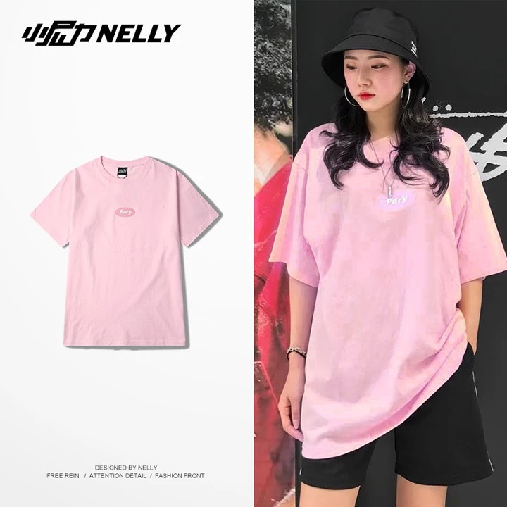 Áo thun NELLY Cotton 260gsm Premium -Pary Tay Lỡ Form Rộng Nam Nữ