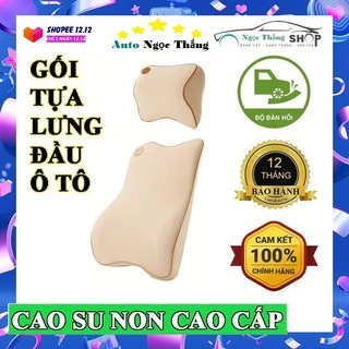 [HỎA TỐC HCM] GỐI TỰA ĐẦU, TỰA LƯNG CAO SU NON CAO CẤP - SIÊU ĐÀN HỒI