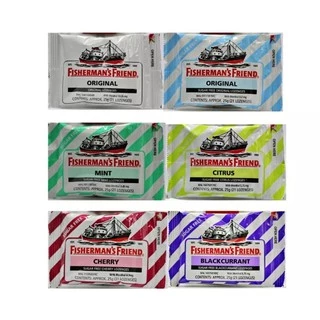 Kẹo Ngậm Giảm Đau Họng Con Tàu Không Đường Fishermans Friend 25g