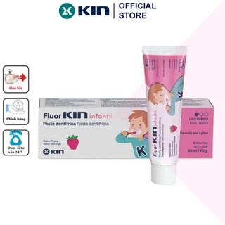 KIN | Kem Đánh Răng FluorKIN CHILDREN ® 60g - Ngừa Sâu Răng Trẻ Em 1 - 5 Tuổi 50ml/60g