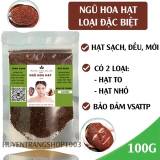 100g mặt nạ Hạt đình lịch, hạt ngũ hoa, ngũ hoa hạt (hạt bình lịch, hạt nhũ hoa) handmade