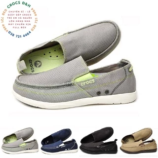 Giày dép crocs - giày vải crocs walu accent cho nam, chống trơn trượt, chống hôi chân, hàng nhà máy xuất xịn, đầy đủ hộp