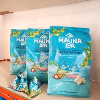 30 gói Bánh ú Hạt Macadamia Vị Muối biển/Chocolate MAUNA LOA (464gr)