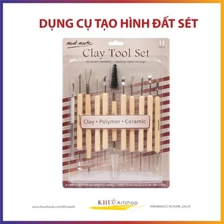 Dụng cụ tạo hình đất sét 11pc Mont Marte