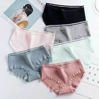 Quần Lót Cotton Tăm Viền Ren cao cấp