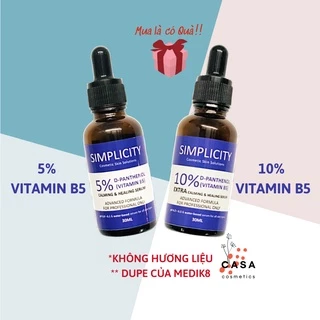 (LAB ẤN ĐỘ - SIMPLICITY) Serum Vitamin B5 làm dịu làn da tổn thương, siêu cấp ẩm da mụn da nhạy cảm