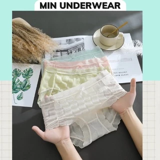 Quần Lót Nữ Su Ren Gợn Sóng Mềm Mịn Dễ Thương Gợi Cảm Min Underwear 255130