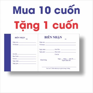 Biên nhận ❤️️FREESHIP❤️️ biên nhận 1 liên giấy tốt M14