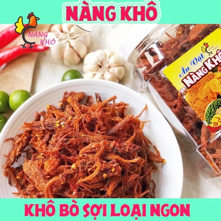 500Gr KHÔ BÒ SỢI LOẠI NGON - THỊT SẤY NGŨ VỊ | ĐỒ ĂN VẶT NÀNG KHÔ