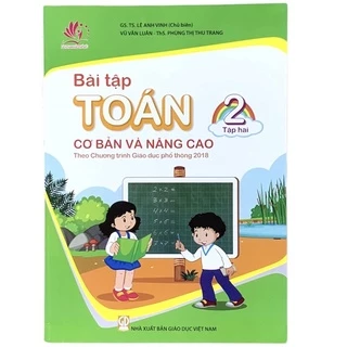 Sách - Bài tập Toán cơ bản và nâng cao lớp 2 tập 2.