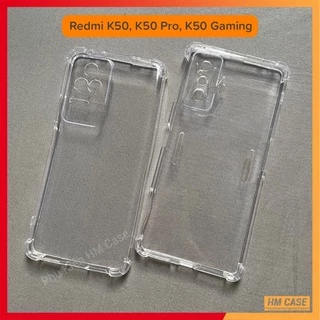 Ốp Lưng Chống Sốc Redmi K60 / K50 / K50 Ultra / Redmi K50 Gaming, Silicon chống sốc nhiều màu, dày 1.5mm