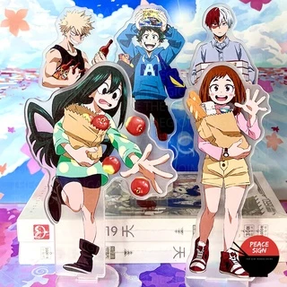 Mô Hình Standee BOKU NO HERO ACADEMIA ver SHOPPING MUA SẮM acrylic anime Học Viện Anh Hùng mica chibi trang trí