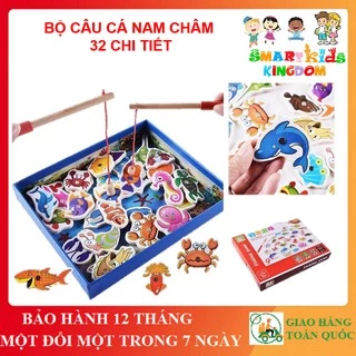 Đồ Chơi Gỗ - Câu Cá Nam Châm 32 Chi Tiết