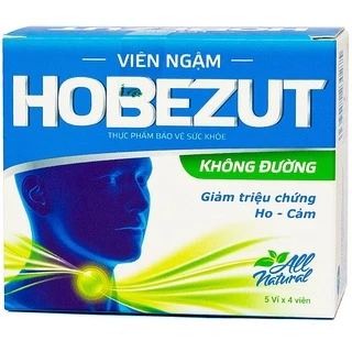 [Cam kết chunhs hãng] KẸO NGẬM HOBEZUT KHÔNG ĐƯỜNG HỘP 5 VỈ 10 VIÊN