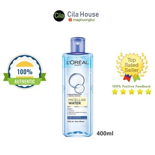 Tẩy trang LOreal Micellar Water dầu lai nước 400ml (Sạch trang điểm) - CIla House