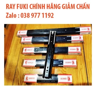 Ray bi 3 tầng có giảm chấn FUKI bản rộng 4.5 chiều dài 40cm,45cm,50cm