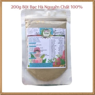 [Sỉ-Rẻ] Bột Bạc Hà 200g sấy lạnh nguyên chất thiên nhiên 100% có giấy VSATTP và ĐKKD dùng đa công dụng [Lẻ-Sỉ]