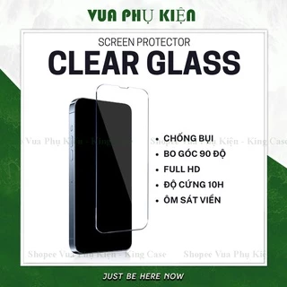 Kính cường lực iphone trong suốt 15/14/13/12/11/X/Xs/5/6/7/8/plus/pro/max [CƯỜNGLỰC-9H]