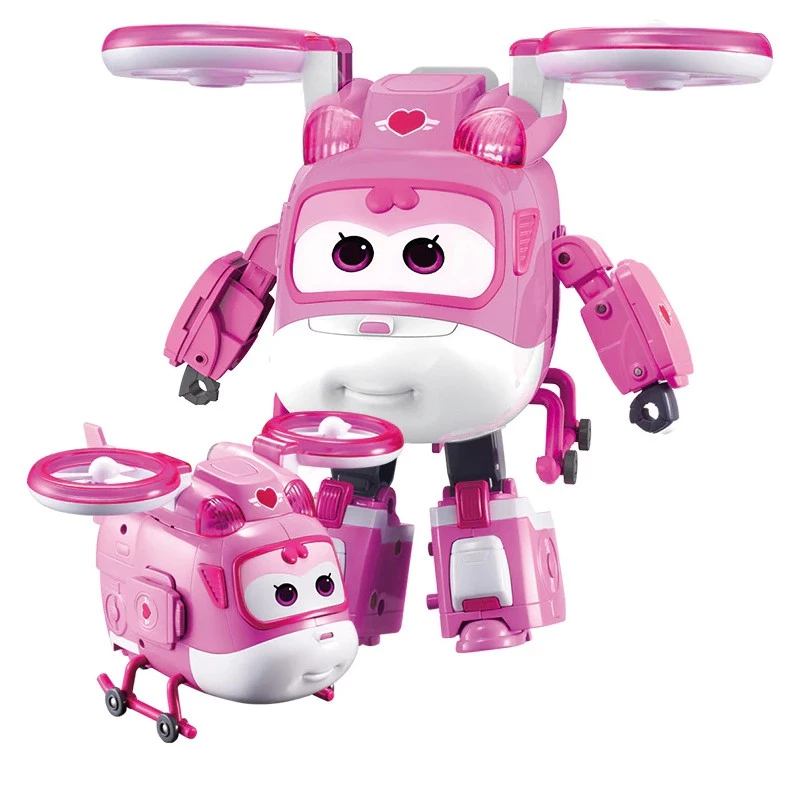 Đội bay siêu đẳng siêu cấp super wings Robot biến hình cỡ lớn có đèn và âm thanh nhân vật Dizzy