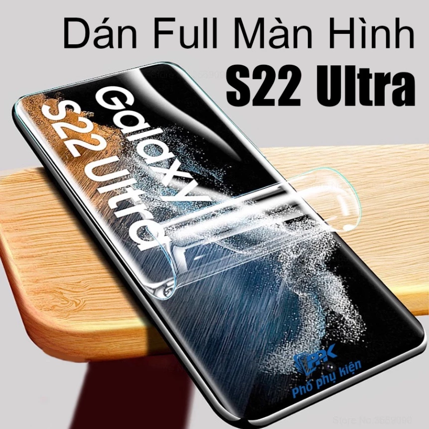 Dán cường lực dẻo Samsung S22 Ultra, S22 Plus, S22 full màn hình PPF Cao Cấp