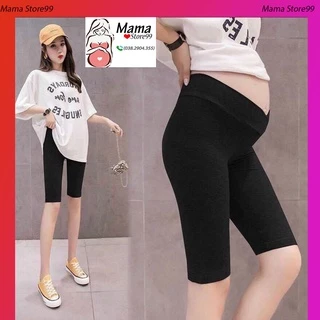 Quần Legging Bầu Đùi,Quần Bầu Lửng Cạp Chéo,Co Giãn Tốt Dáng Ôm V0064 Mama Store99