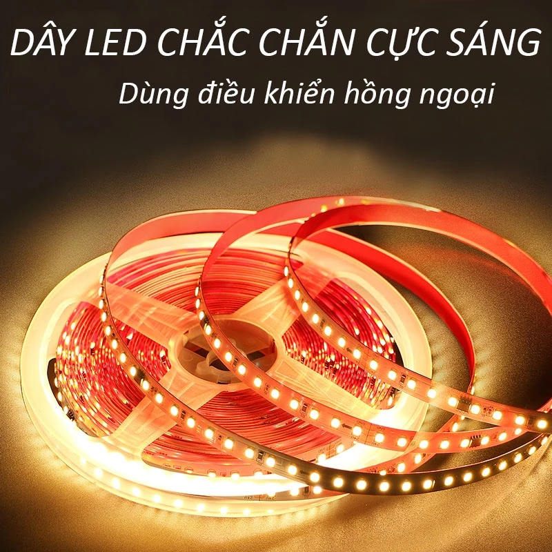 LED DÁN CAO CẤP HẮT TRẦN hiệu ứng nháy đuổi 10M 24V đèn hắt trần siêu sáng