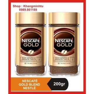 Combo 2 hũ Cà Phê Arabica nguyên chất hoà tan Nescafé Gold Blend 200gram - Nestlé. Date : 05/2024