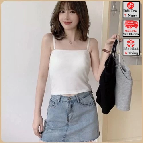 ⚡BIG SALE⚡ Áo Croptop 2 Dây  Thun Cotton, Áo Thun Hai Dây Croptop Kiểu Sexy Body Dáng Ôm Nữ Siêu Đẹp Chely_fashion