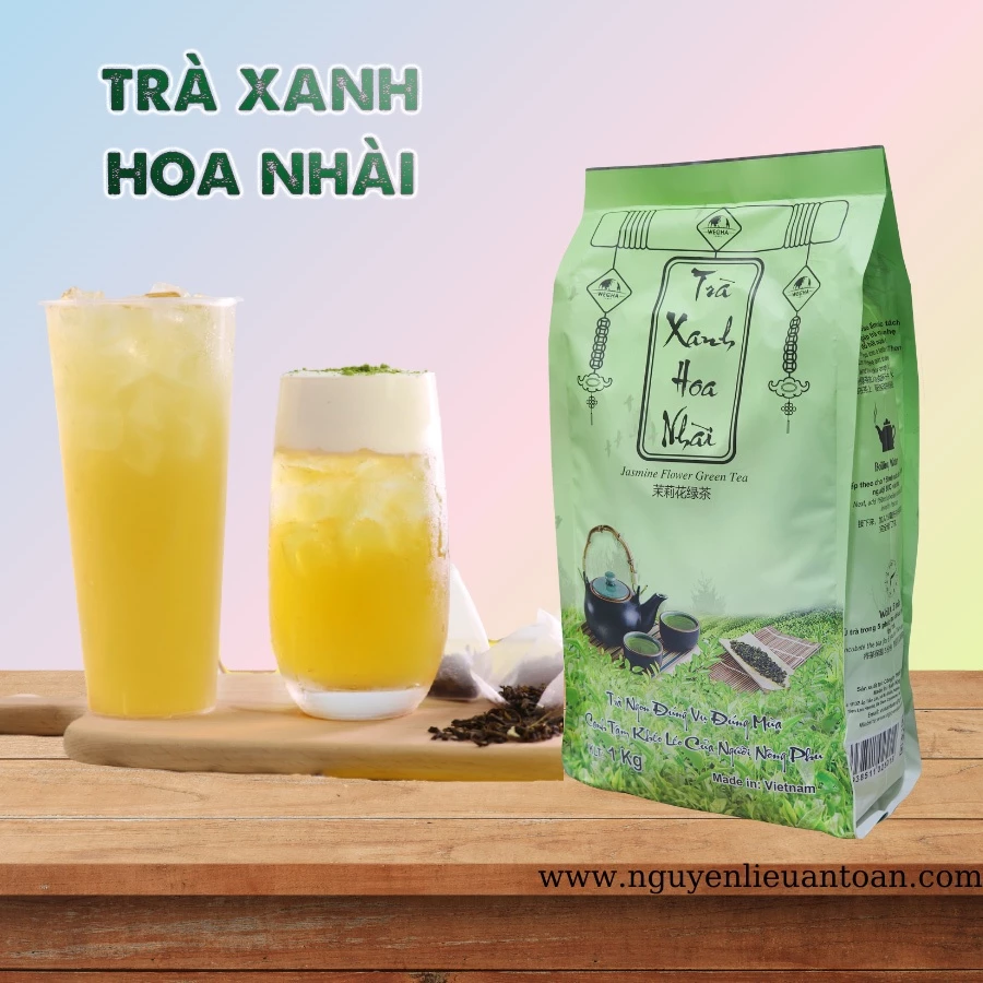 Trà Xanh Hoa Nhài WECHA, Trà Lài, Lục Trà, Trà Nhài Pha Trà Trái Cây, Hoa Quả, Trà Sữa