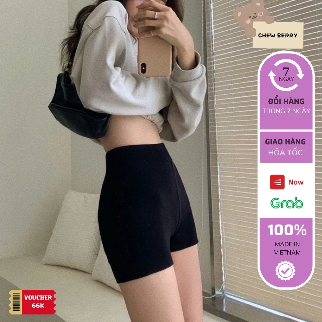 Quần Short Đùi Nữ Co Giãn Cạp Chun Dáng Ngắn