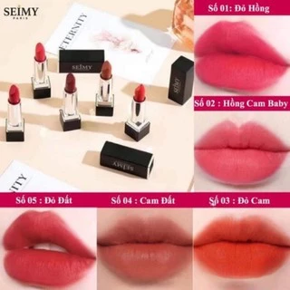 [CHÍNH HÃNG] Son lì thiên nhiên không chì mềm môi SEIMY - nature lipstick sử dụng được cho bà bầu - son thỏi lì