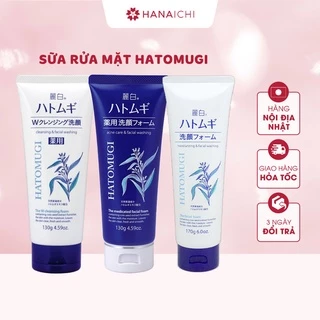 Sữa rửa mặt Hatomugi Cleansing Foam Chiết xuất hạt Ý Dĩ Nội địa Nhật