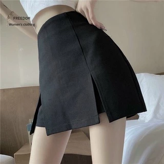 Chân chữ a xẻ hai tà 🚓🚓 Quần Shorts Nữ Giả Váy Cạp Cao Sẻ Vạt 2 Bên Cực Xinh