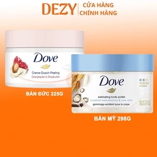 Tẩy Tế Bào Chết Body Dove 298g Bản Mỹ Và Đức Macca & Lựu Đỏ Best Seller - Tẩy Da Chết Toàn Thân Body Scrub Unilever Dezy