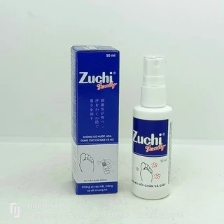 Zuchi family xịt khử mùi giày và hôi chân lọ 50ml