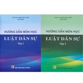 Sách - Combo hướng dẫn môn học luật dân sự (tập 1 + tập 2)