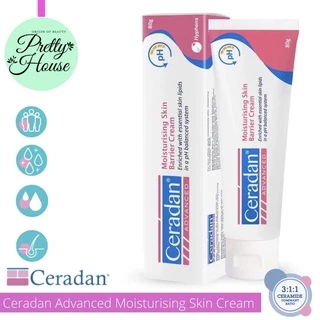 [DATE MỚI NHẤT-CHÍNH HÃNG DA LIỄU]Kem dưỡng ẩm, phục hồi da 30g Ceradan Advanced Moisturising Skin Barrier Cream
