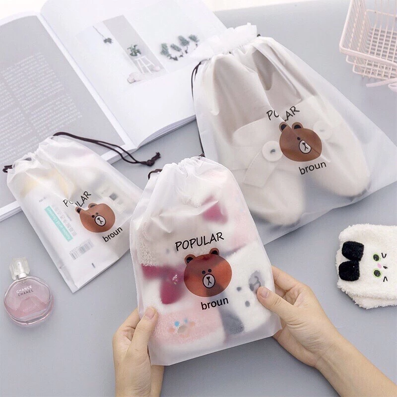 Set túi gấu PU đựng đồ tiện lợi