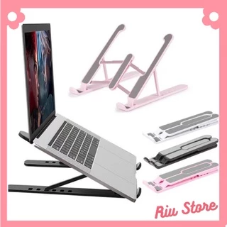 Giá đỡ Laptop, Ipad, Macbook, Kệ đỡ Máy tính Điện thoại Nhựa ABS Cao cấp Hỗ trợ Tản nhiêt, Gấp gọn tiện lợi Tặng Túi