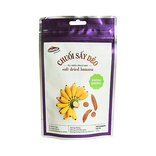 Chuối Cau Sấy Dẻo Không Đường VINAMIT 100g