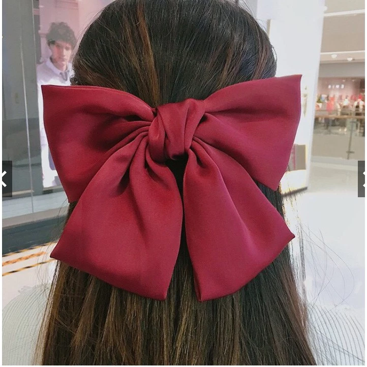 Dây buộc tóc cặp tóc hình nơ xinh xắn cho nữ Bản To Scrunchies Phong Cách Tiểu Thư Hàn Quốc