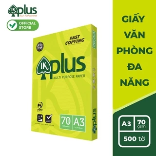 Giấy IK PLUS A3 70gsm - Giấy in văn phòng - Hàng chính hãng