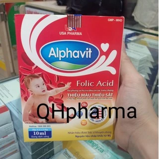 ALPHAVIT SẮT bổ sung folic acid cho bé yêu hộp 20 ống